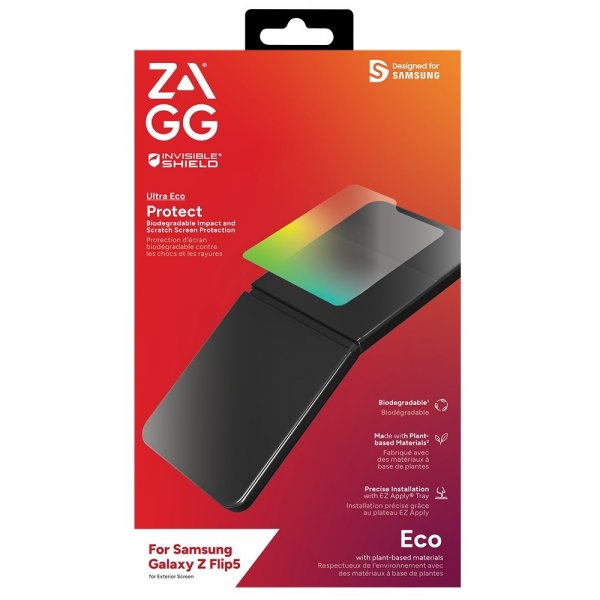 Zagg InvisibleShield Samsung Galaxy Z Flip 5 Skjermbeskytter Ultra Eco