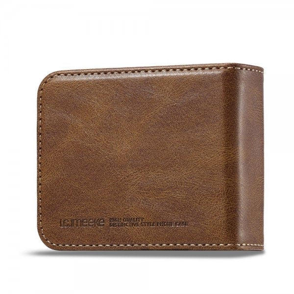 Lc.Imeeke Samsung Galaxy Z Flip 6/Flip 7 FE Etui med Kortlomme flipp Mørkebrun