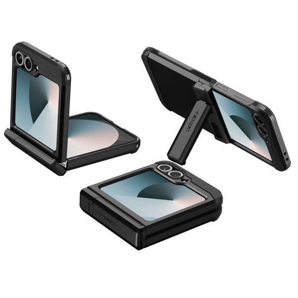 Spigen Samsung Galaxy Z Flip 6/Galaxy Z Flip 7 FE Deksel Tough Armor Pro MagFit Svart