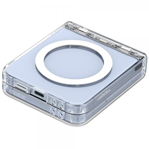 Spigen Samsung Galaxy Z Flip 6/Galaxy Z Flip 7 FE Deksel Ultra Hybrid Pro MagFit Clear White