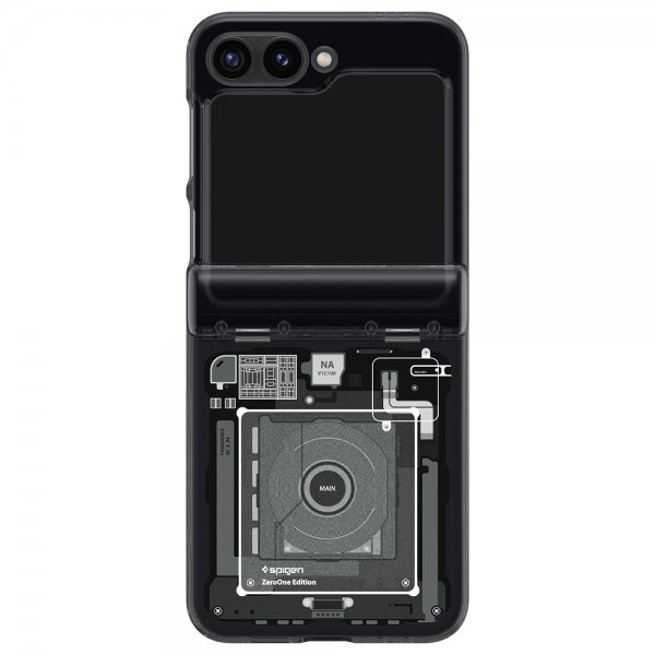 Spigen Samsung Galaxy Z Flip 6/Galaxy Z Flip 7 FE Deksel Ultra Hybrid Pro Zero One Svart