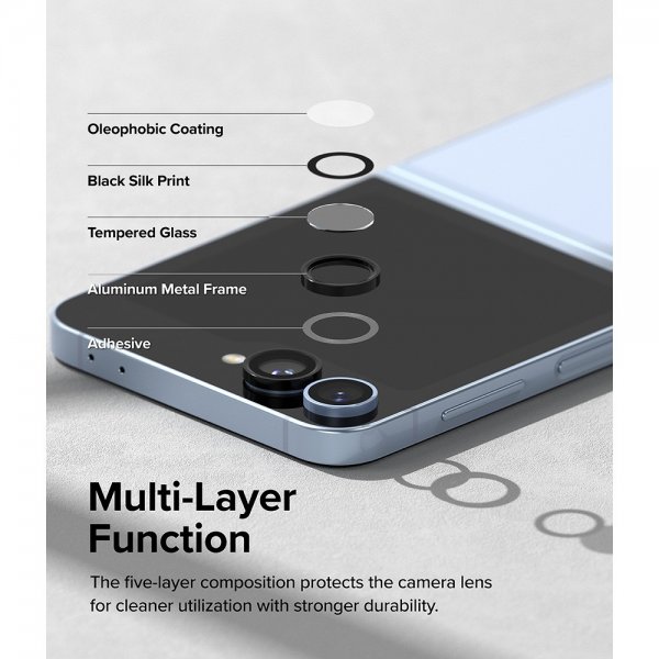 Ringke Samsung Galaxy Z Flip 6/Flip 7 FE Kamerabeskytter Camera Lens Frame 2-pakning