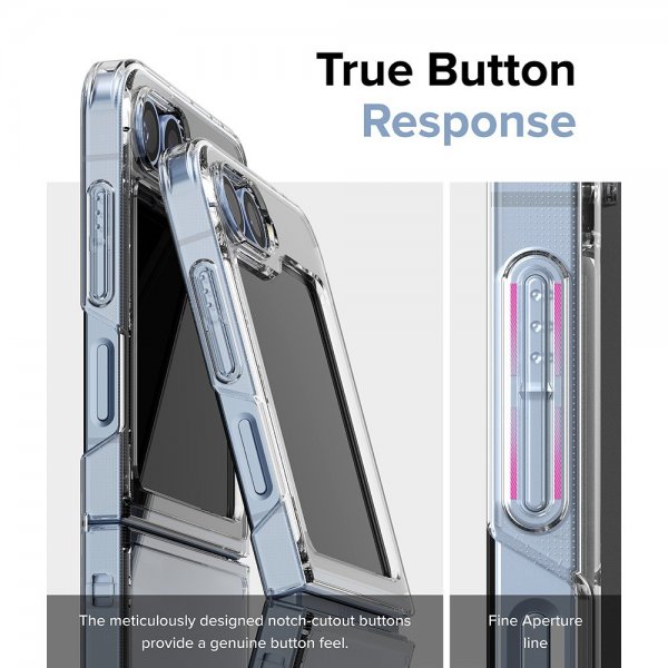 Ringke Samsung Galaxy Z Flip 6/Flip 7 FE Deksel Fusion Transparent