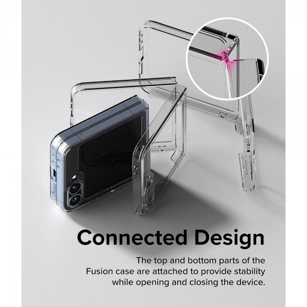 Ringke Samsung Galaxy Z Flip 6/Flip 7 FE Deksel Fusion Transparent