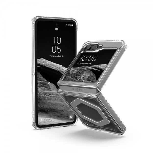 Urban Armor Gear (UAG) Samsung Galaxy Z Flip 6/Flip 7 FE Deksel Plyo Pro MagSafe Ice/Silver