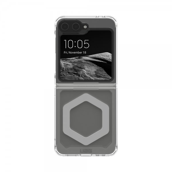 Urban Armor Gear (UAG) Samsung Galaxy Z Flip 6/Flip 7 FE Deksel Plyo Pro MagSafe Ice/Silver