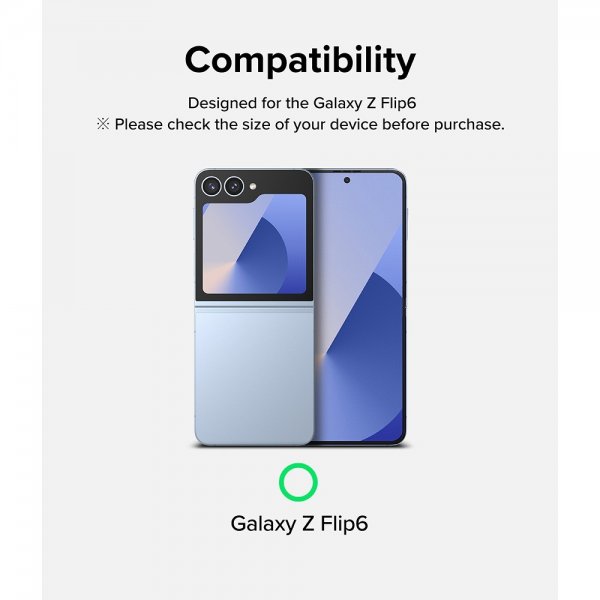 Ringke Samsung Galaxy Z Flip 6/Flip 7 FE Skjermbeskytter Cover Display Protector Glass 2-pakning