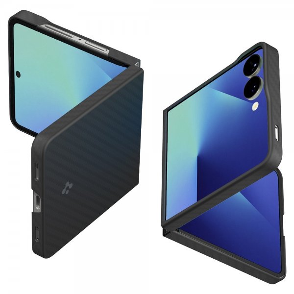 Spigen Samsung Galaxy Z Flip 7 Deksel Air Skin Aramid Svart
