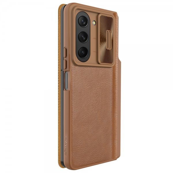 Nillkin Samsung Galaxy Z Fold 5 Etui Qin Pro Series Brun