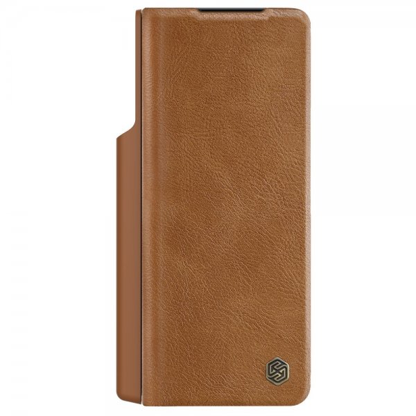 Nillkin Samsung Galaxy Z Fold 5 Etui Qin Pro Series Brun