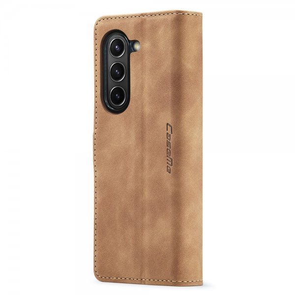 CaseMe Samsung Galaxy Z Fold 5 Etui Retro Flip Brun
