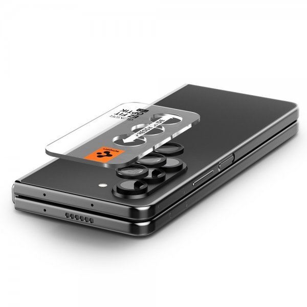 Spigen Samsung Galaxy Z Fold 5 Kamerabeskytter GLAS.tR EZ Fit Optik Pro 2-pakning Svart