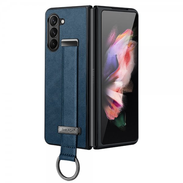 Sulada Samsung Galaxy Z Fold 5 Deksel Fashion Series Blå