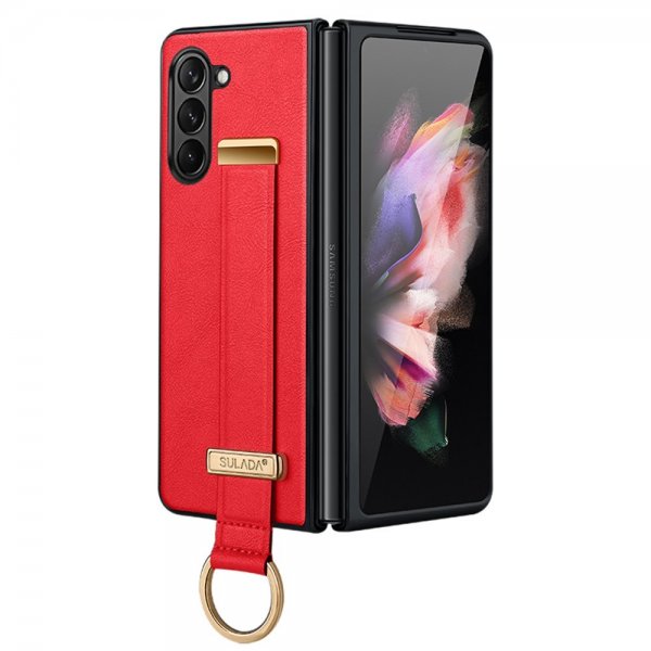 Sulada Samsung Galaxy Z Fold 5 Deksel Fashion Series Rød