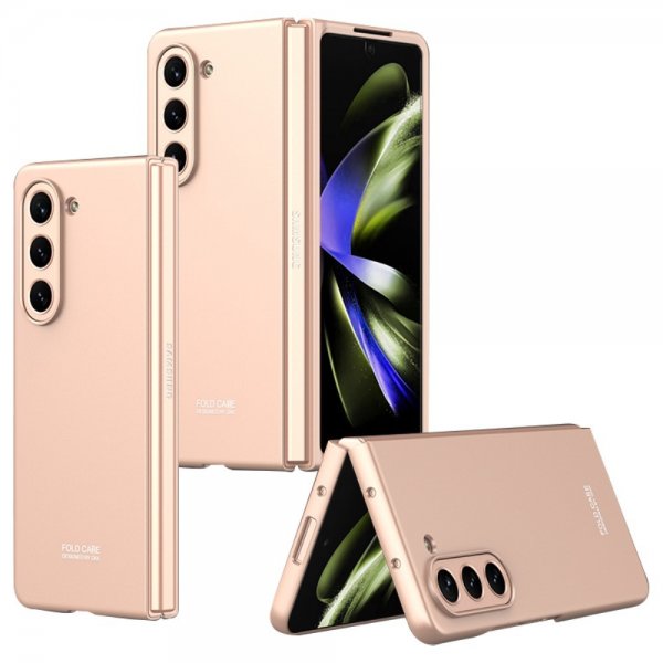 GKK Samsung Galaxy Z Fold 5 Deksel Slim Rosegull