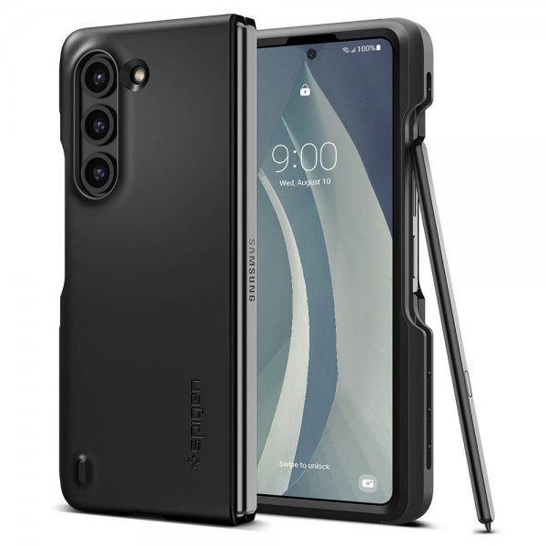 Spigen Samsung Galaxy Z Fold 5 Deksel Thin Fit P Svart