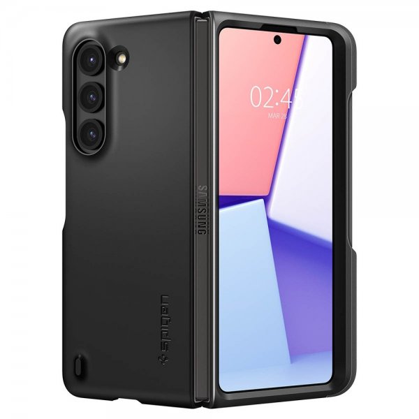 Spigen Samsung Galaxy Z Fold 5 Deksel Thin Fit P Svart