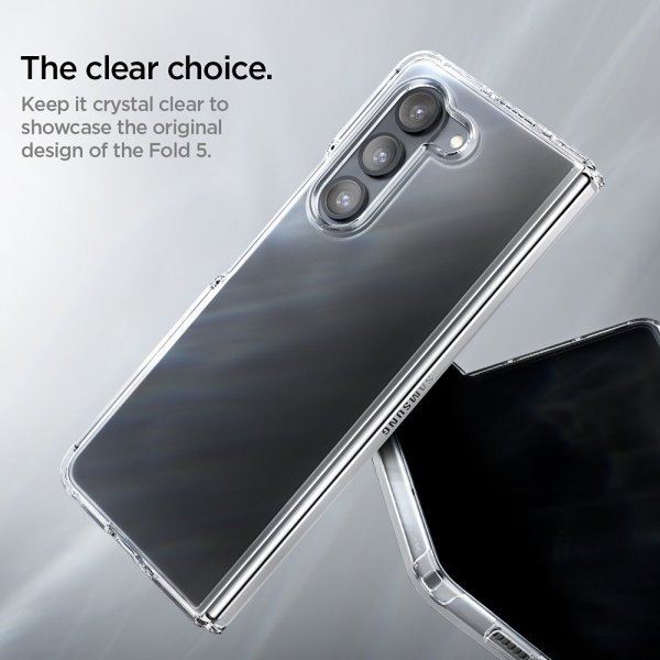 Spigen Samsung Galaxy Z Fold 5 Deksel Ultra Hybrid Crystal Clear