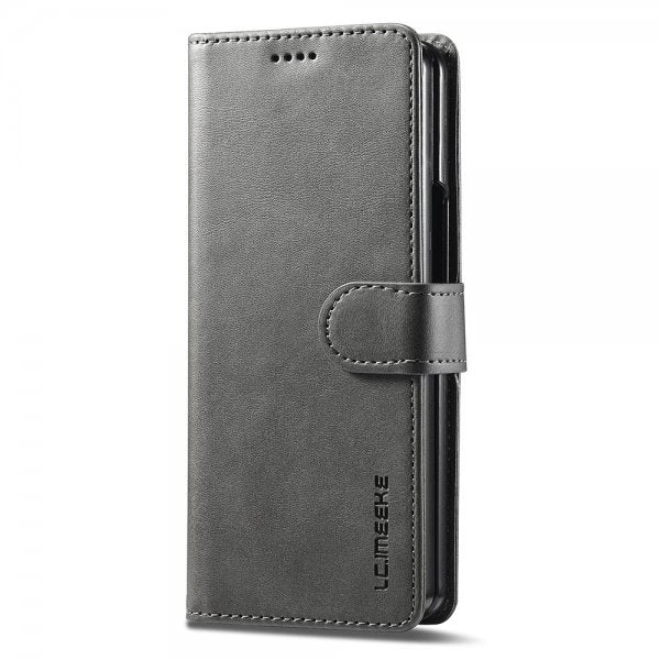Lc.Imeeke Samsung Galaxy Z Fold 6 Etui med Kortlomme stativfunksjon Grå