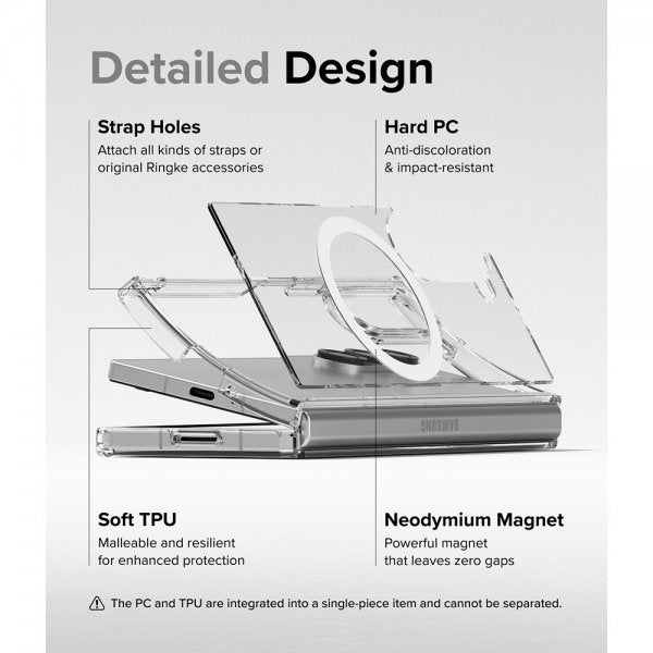 Ringke Samsung Galaxy Z Fold 6 Deksel Fusion Magnetic Transparent