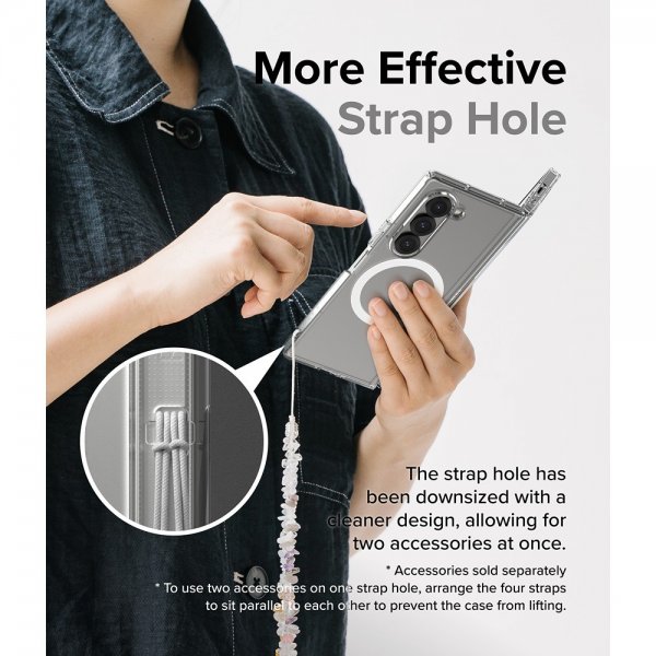 Ringke Samsung Galaxy Z Fold 6 Deksel Fusion Magnetic Transparent