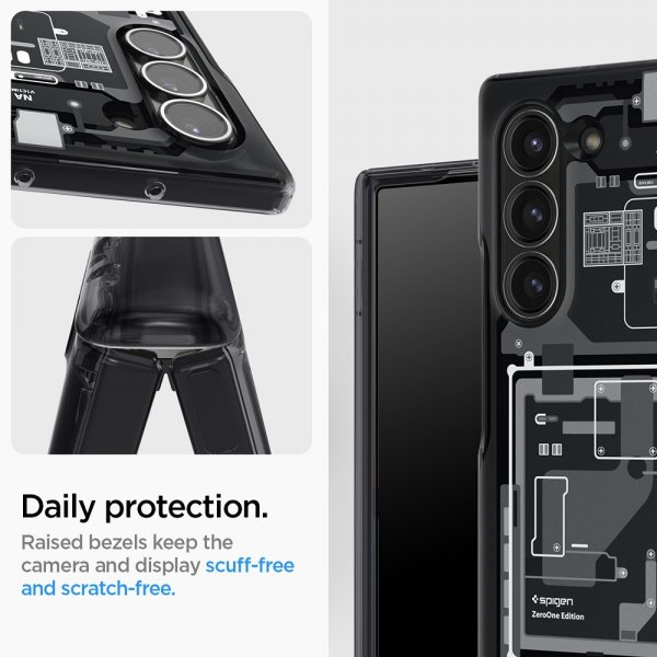 Spigen Samsung Galaxy Z Fold 6 Deksel Ultra Hybrid Pro Zero One Svart