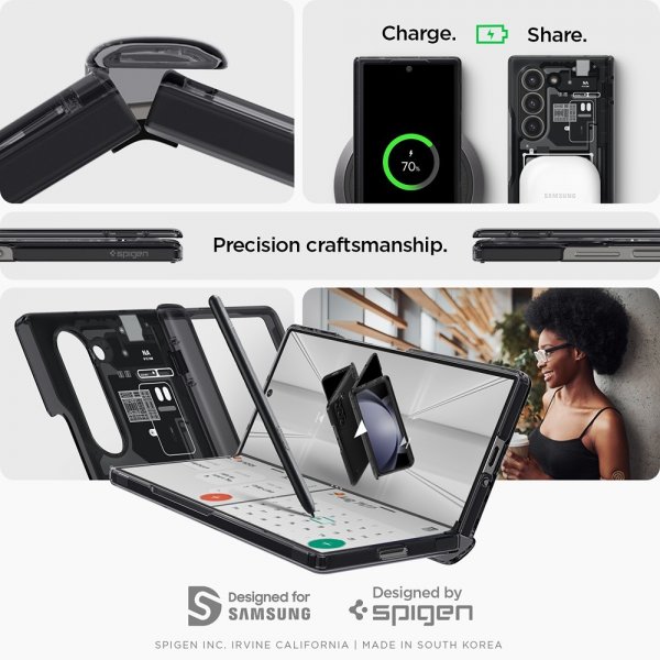 Spigen Samsung Galaxy Z Fold 6 Deksel Ultra Hybrid Pro Zero One Svart