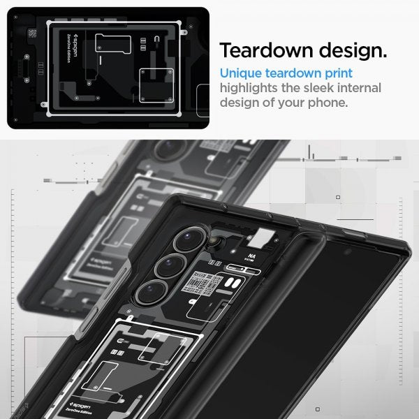 Spigen Samsung Galaxy Z Fold 6 Deksel Ultra Hybrid Pro Zero One Svart