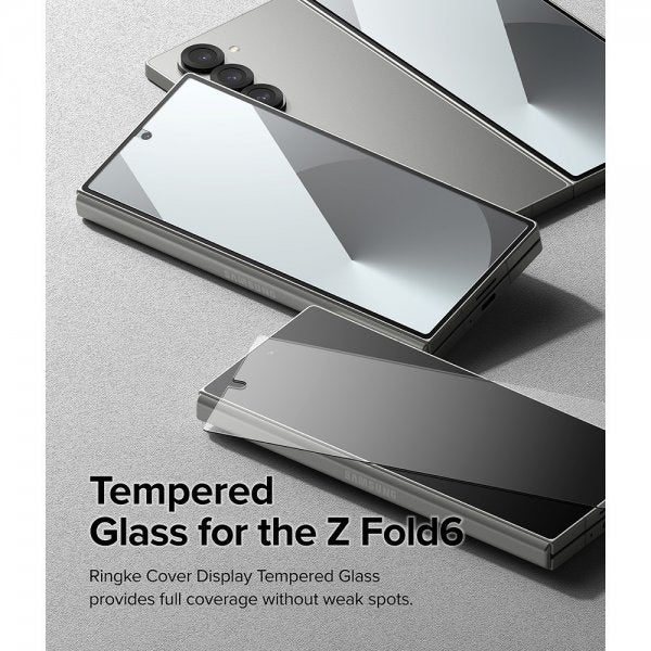 Ringke Samsung Galaxy Z Fold 6 Skjermbeskytter Cover Display Protector Glass 2-pakning