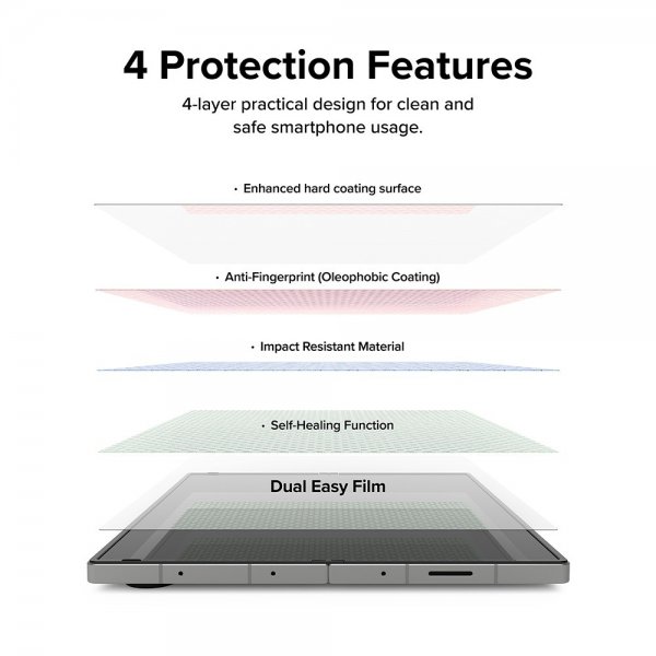 Ringke Samsung Galaxy Z Fold 6 Skjermbeskytter Dual Easy Film 2-pakning