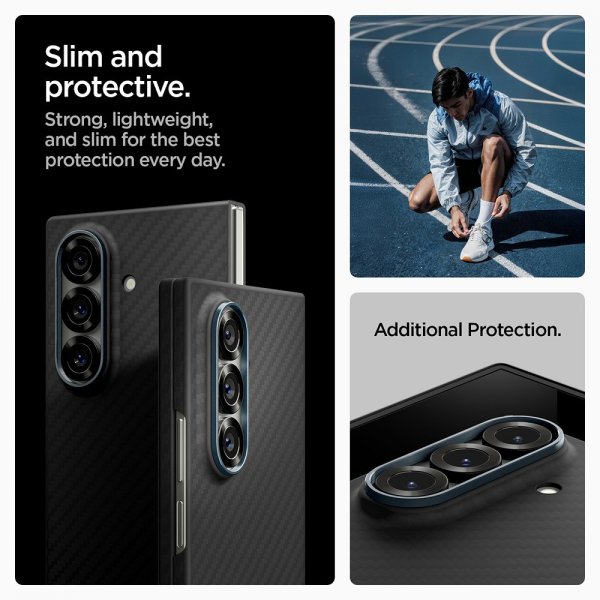 Spigen Samsung Galaxy Z Fold 7 Deksel Air Skin Aramid Svart