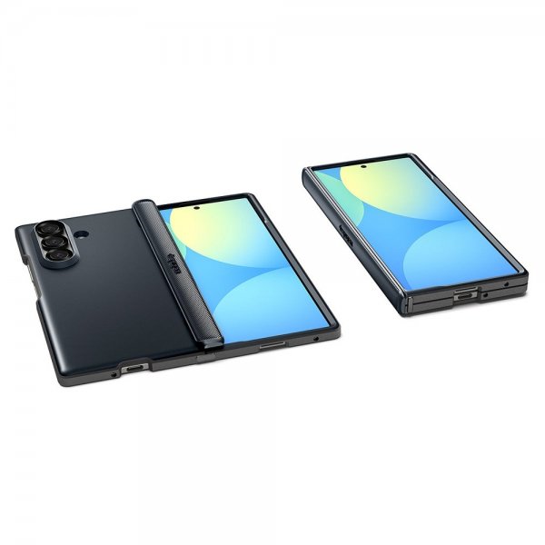Spigen Samsung Galaxy Z Fold 7 Deksel Slim Armor Pro MagFit Metal Slate