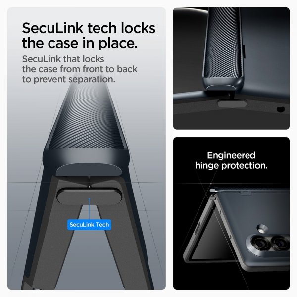 Spigen Samsung Galaxy Z Fold 7 Deksel Slim Armor Pro MagFit Metal Slate