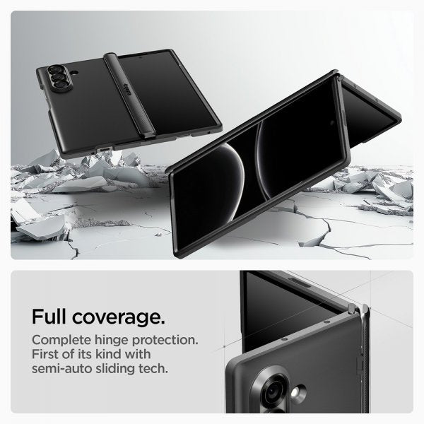 Spigen Samsung Galaxy Z Fold 7 Deksel Slim Armor Pro MagFit Svart