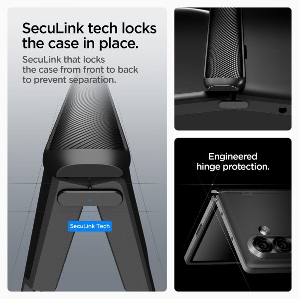 Spigen Samsung Galaxy Z Fold 7 Deksel Slim Armor Pro MagFit Svart