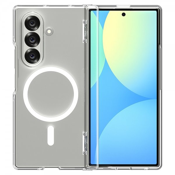 Spigen Samsung Galaxy Z Fold 7 Deksel Ultra Hybrid Pro MagFit Clear White