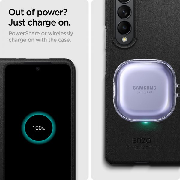 Spigen Samsung Galaxy Z Fold3 Deksel Enzo Svart