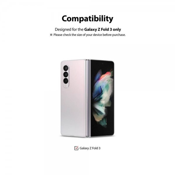 Ringke Samsung Galaxy Z Fold3 Skjermbeskytter Cover Display Protector Glass
