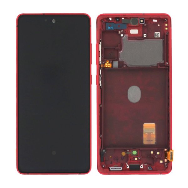 Samsung Samsung S20 FE 4G Skjerm med LCD Display Original - Rød