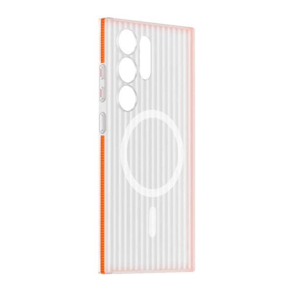 Samsung Galaxy S24 Ultra Deksel Korrugerte MagSafe Oransje