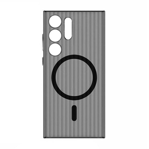 Samsung Galaxy S24 Ultra Deksel Korrugerte MagSafe Svart