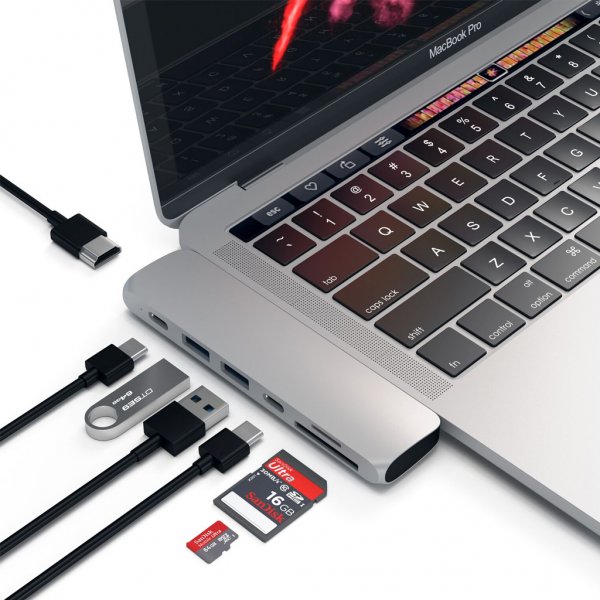 Satechi Type-C Pro Hub Adapter Sølv