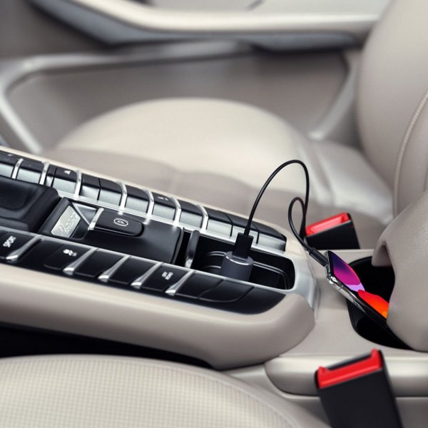Satechi Mobillader til bil med PD 1xUSB-C och 1xUSB-A Rymdgrå