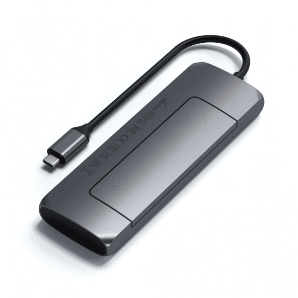 Satechi USB-C HYBRID med inbyggd möjlighet till SSD-lagring Svart
