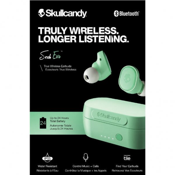 Skullcandy Sesh Evo Hodetelefoner In-Ear True Wireless Grønn