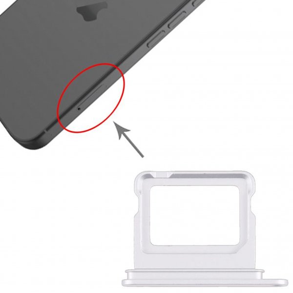 SIM-kortholder til iPhone 17 - Hvit
