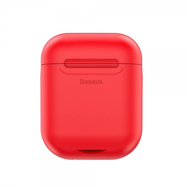 Baseus AirPods 1/2 Deksel Silikon Rød