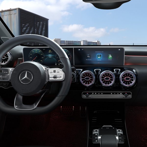 Spigen Skjermbeskytter GLAS.tR EZ FIT Anti-Glare Mercedes A-Class/GLB/CLA