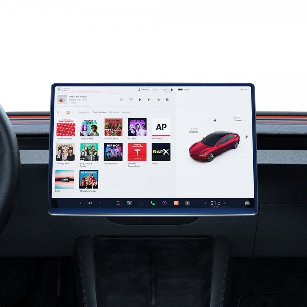 Spigen Skjermbeskytter GLAS.tR EZ Fit Tesla Model Y (2025/2026)/Model 3 (2024/2025/2026)