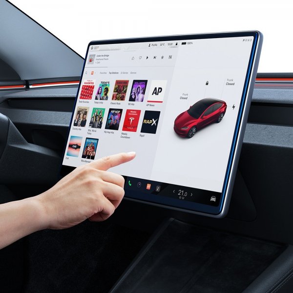 Spigen Skjermbeskytter GLAS.tR EZ Fit Tesla Model Y (2025/2026)/Model 3 (2024/2025/2026)